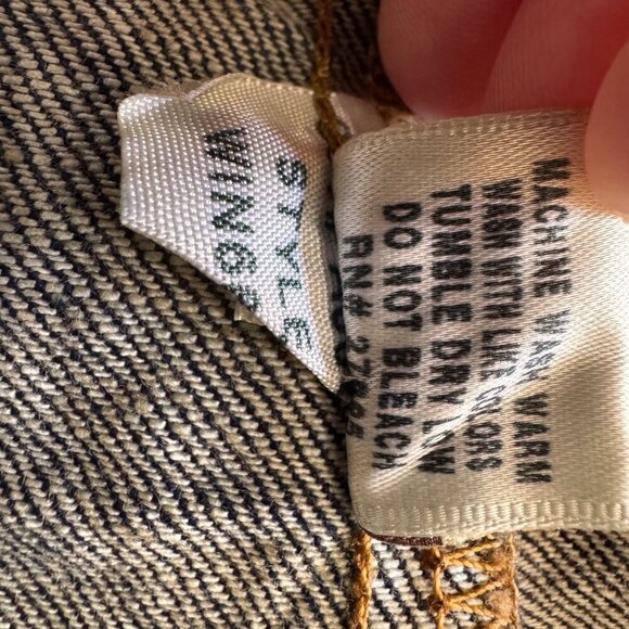 Yanuk Womens Blue Denim Trucker Jacket Size Small S Japanese Denim - Picture 4 of 9